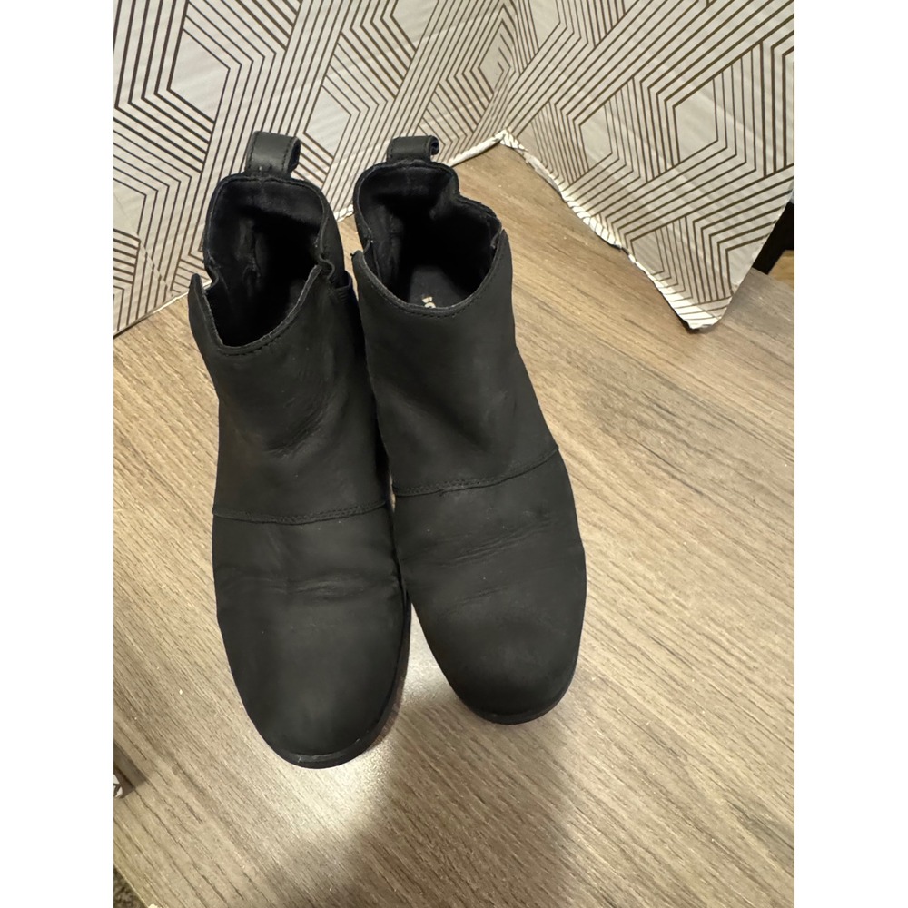 Sorel Emelie Chelsea Waterproof Black Leather Ankle Boots NL2671-010 Womens 9 - Picture 12 of 13